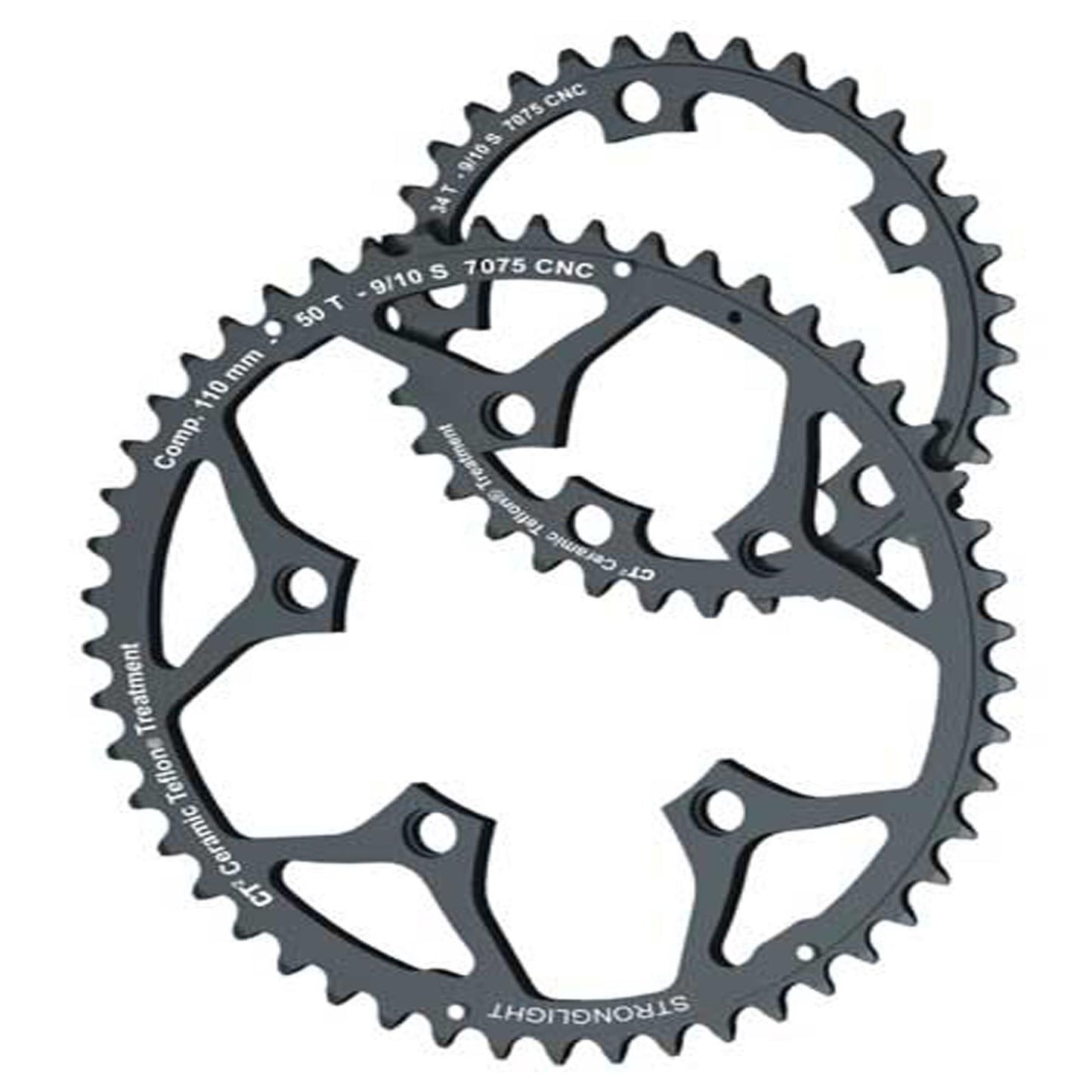 5-Arm Road Black Chainrings